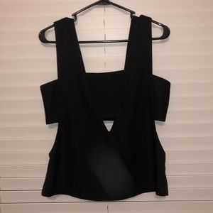 Black cutout top